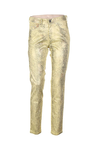 couturist pantalons femme de couleur jaune