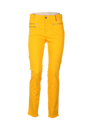 couturist pantalons femme de couleur jaune