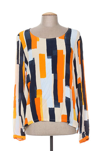 vila chemises femme de couleur orange