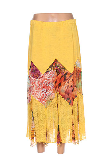 chassagnard jupes femme de couleur jaune