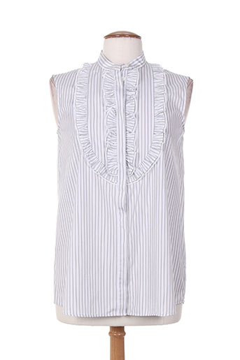 maxmara chemises femme de couleur blanc