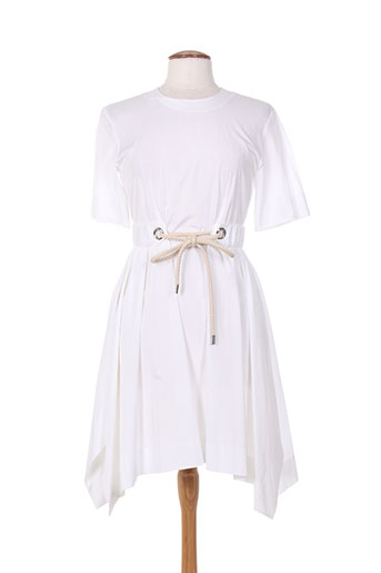 maxmara robes femme de couleur blanc