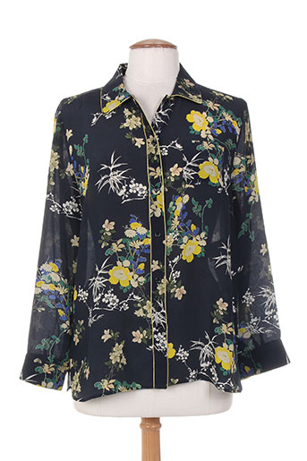 maxmara chemises femme de couleur bleu