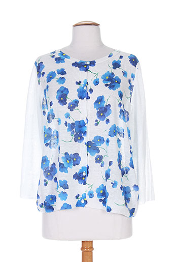 maxmara gilets femme de couleur bleu