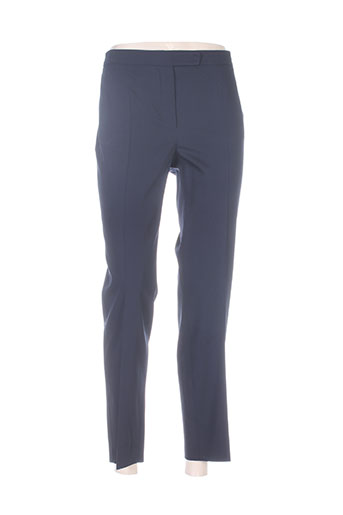 maxmara pantalons femme de couleur bleu
