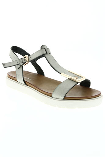 delires de fille chaussures femme de couleur gris