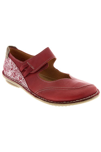 nice chaussures femme de couleur rouge