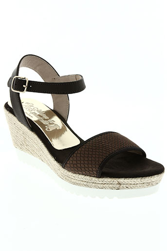 la maison de l'espadrille chaussures femme de couleur marron