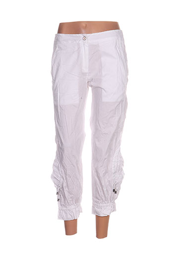 l33 pantacourts femme de couleur blanc