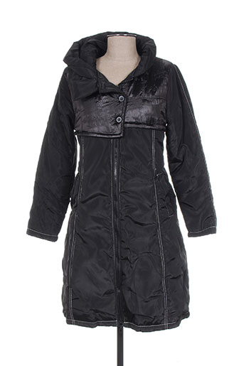 l33 manteaux femme de couleur noir