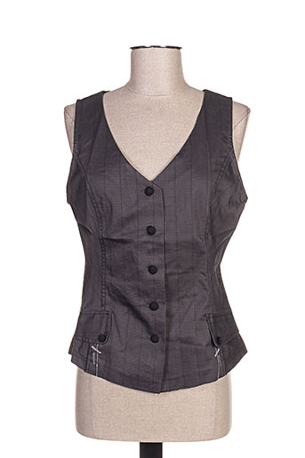 l33 gilets femme de couleur gris
