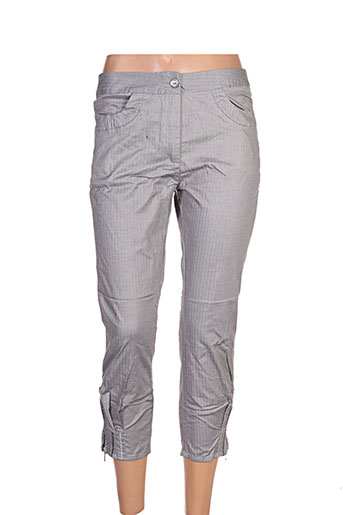 l33 pantacourts femme de couleur gris