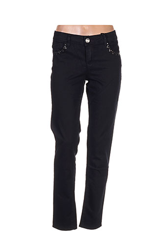 ddp pantalons femme de couleur noir
