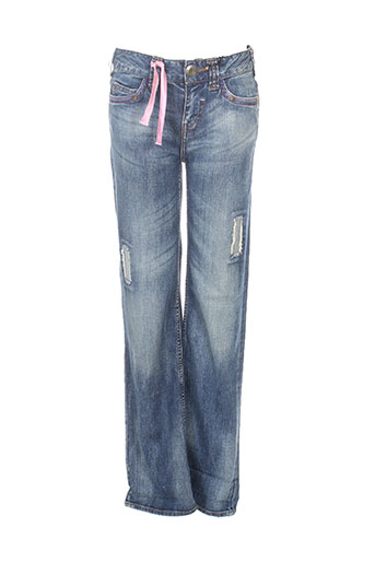 ddp jeans femme de couleur bleu