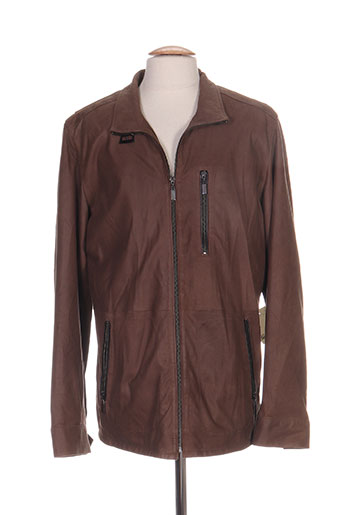 jacques looci vestes homme de couleur marron