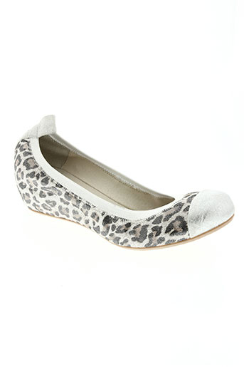 coco et abricot chaussures femme de couleur gris