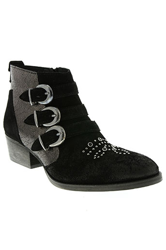 coco et abricot chaussures femme de couleur noir