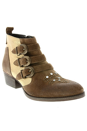 coco et abricot chaussures femme de couleur marron