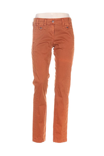 sandwich pantalons femme de couleur orange