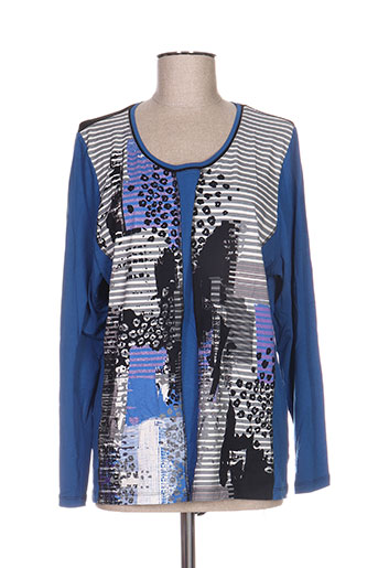 guy dubouis t-shirts femme de couleur bleu
