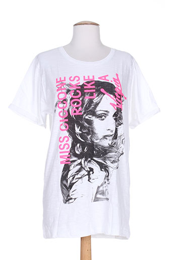 my t shirt t-shirts femme de couleur blanc