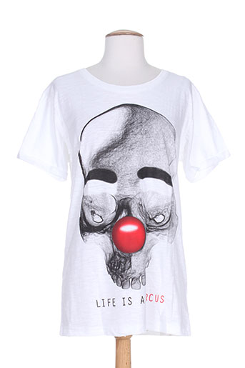my t shirt t-shirts femme de couleur blanc