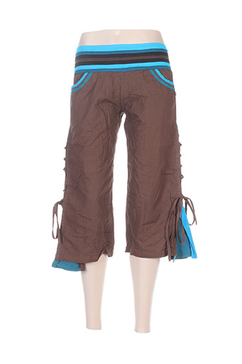 bamboo's pantacourts femme de couleur marron