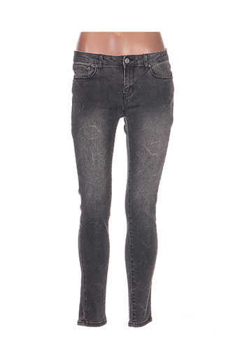 toxik3 jeans femme de couleur gris