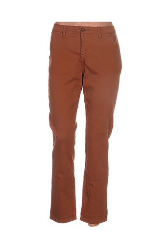 r.display pantalons femme de couleur marron