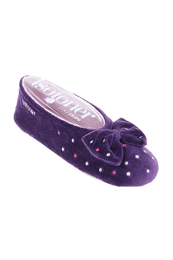 isotoner chaussures femme de couleur violet