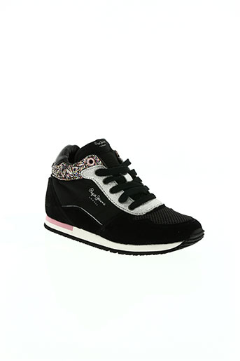pepe jeans chaussures fille de couleur noir