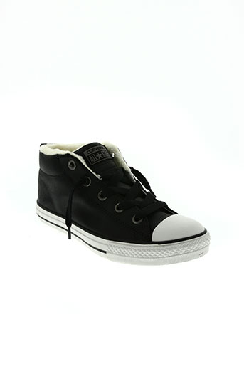 converse chaussures garçon de couleur noir