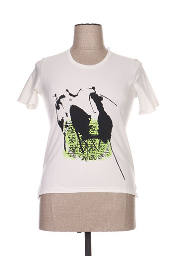 jean gabriel t-shirts femme de couleur blanc