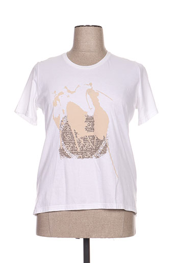 jean gabriel t-shirts femme de couleur blanc