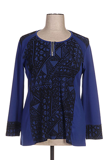 jean gabriel t-shirts femme de couleur bleu