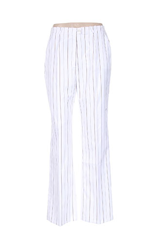 basler pantalons femme de couleur blanc