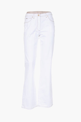 basler jeans femme de couleur blanc