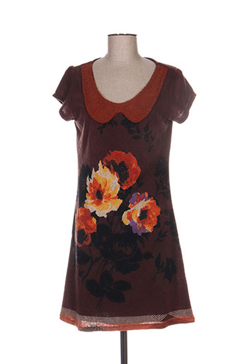 yumi robes femme de couleur marron