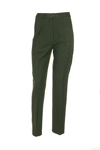 nolwenn pantalons femme de couleur vert