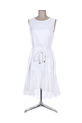 hugo boss robes femme de couleur blanc