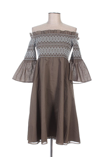 hugo boss robes femme de couleur vert