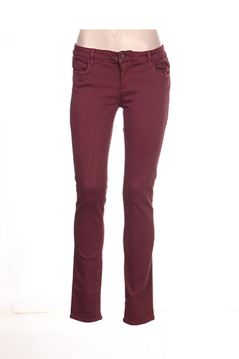 trussardi jeans pantalons femme de couleur rouge