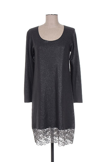 lauren vidal robes femme de couleur gris