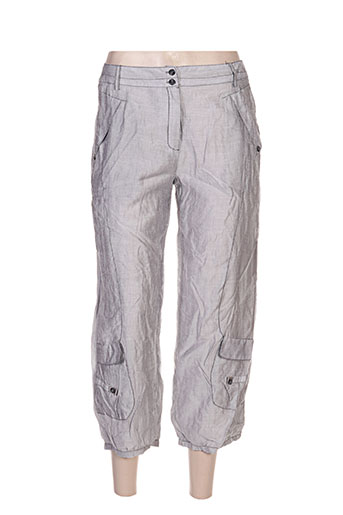 l33 pantacourts femme de couleur gris