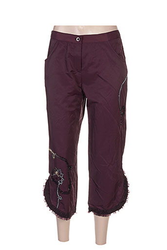 l33 pantacourts femme de couleur violet
