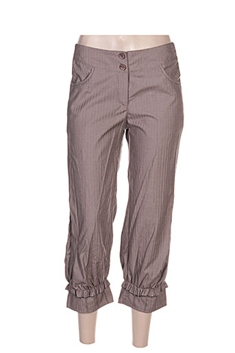 l33 pantacourts femme de couleur marron