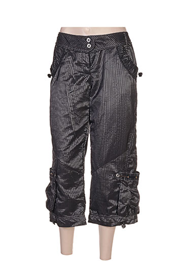 l33 pantacourts femme de couleur gris
