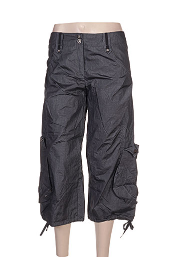 l33 pantacourts femme de couleur gris