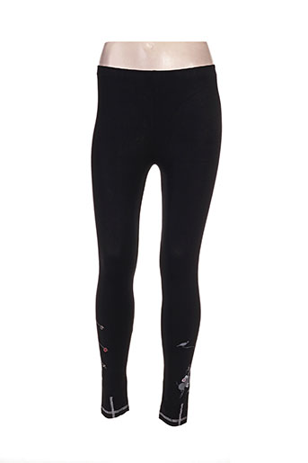 l33 pantalons femme de couleur noir