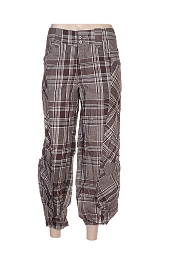 l33 pantacourts femme de couleur marron